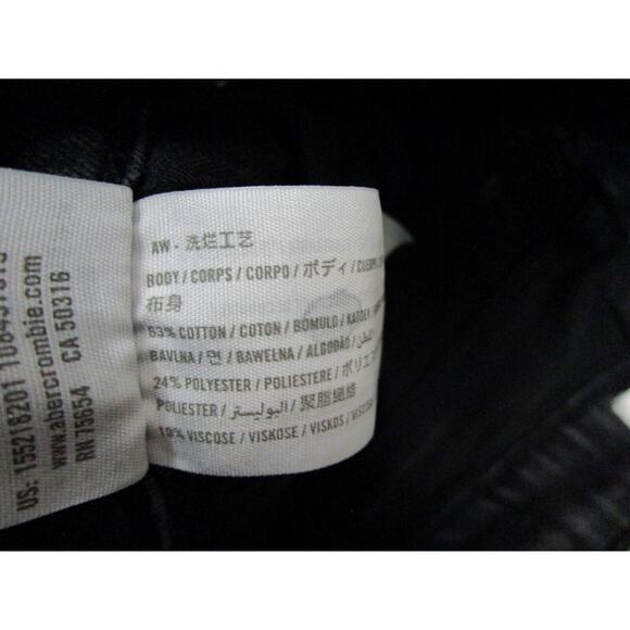 Abercrombie & Fitch Jeans Womens 2/26 Black Skinny Ankle High Rise Denim Capsule - Picture 4 of 11